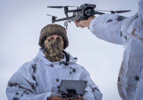 Ukrainian drone operators in Ukraine’s Donbas region, February 14, 2023. Russia’s Wagner Group is attempting to recruit gamers to join its own ranks of drone pilots. (Source: Reuters Connect/Kish Kim/Sipa USA)