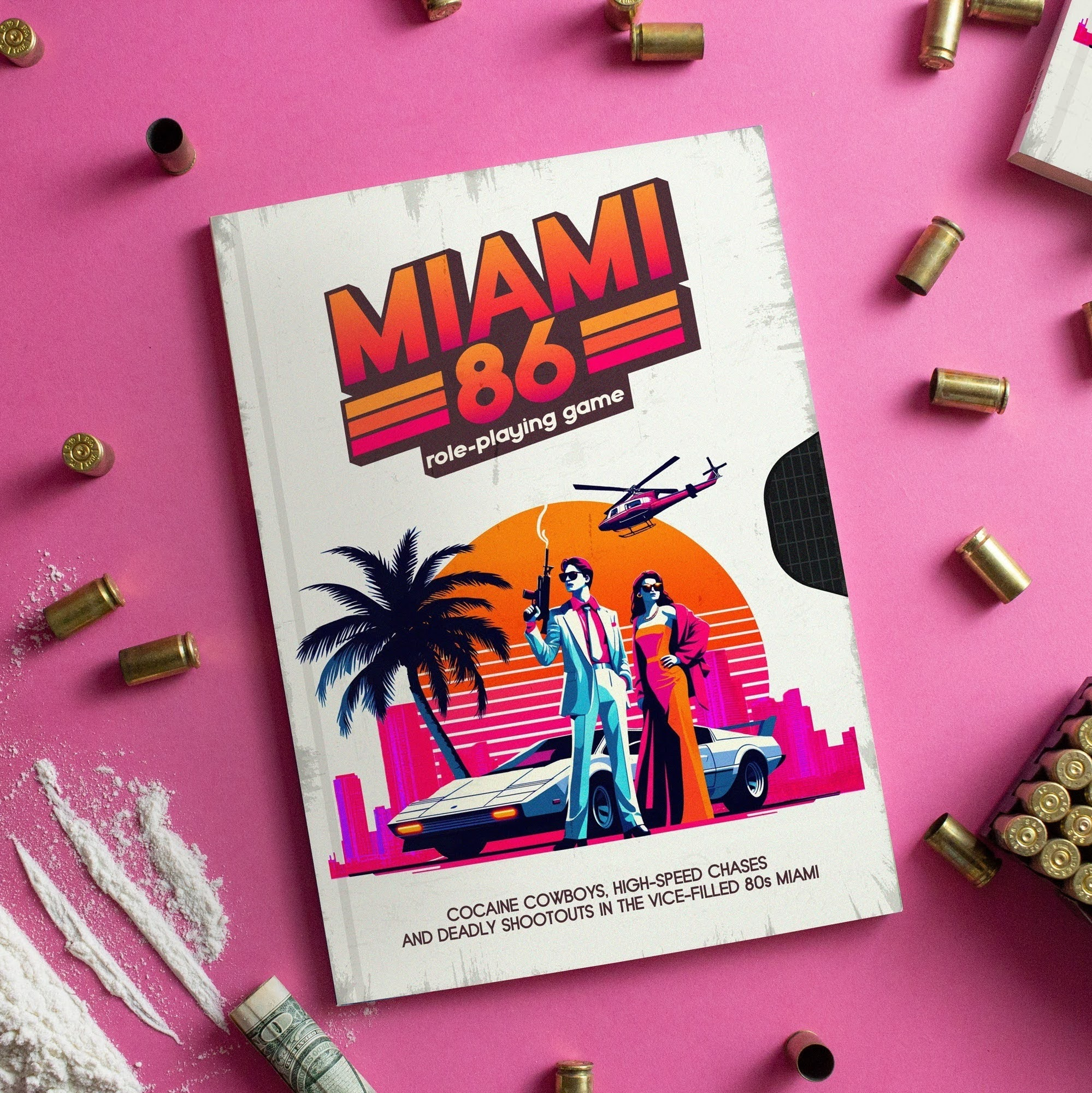 Miami 86 RPG: Upcoming TTRPG Inspired by Miami Vice, Scarface, and Vice City